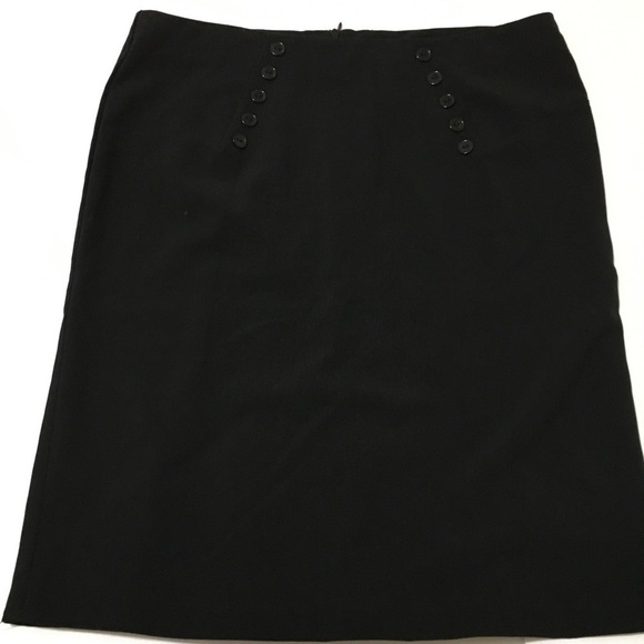 3/$28❤️❤️Black skirt buttons in the front Pleats - Picture 5 of 8